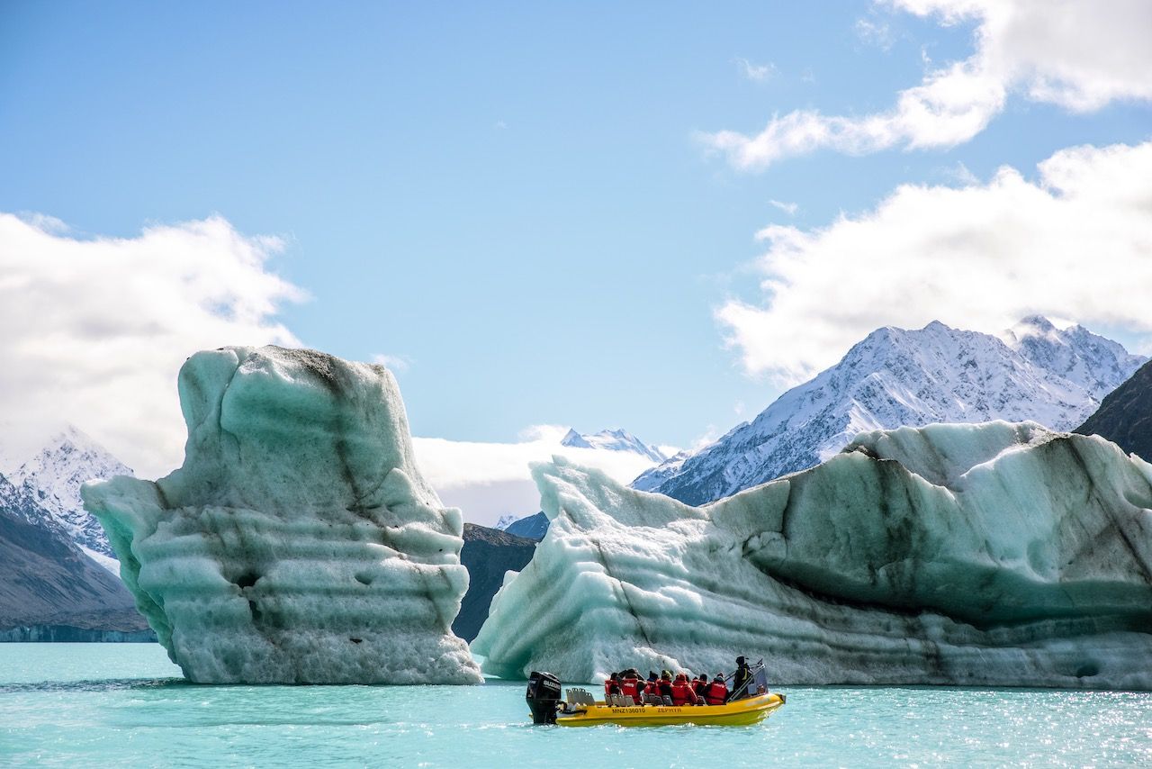 Glacier Boat Tour - Mackenzie Region, New Zealand